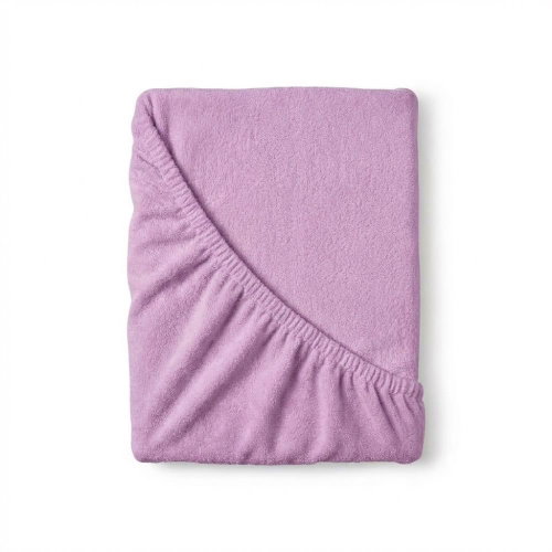 Kvalitex Terry sheet 160 × 200 cm light purple - Bedsheet - Main image