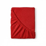 Kvalitex Terry sheet 160 × 200 cm red - Bedsheet