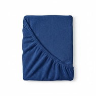 Kvalitex Terry sheet 140 × 200 cm dark blue - Bedsheet
