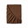 Terry sheet dark brown 100 × 200 cm