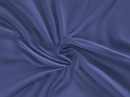 Kvalitex Satin sheet Luxury Collection 90 × 200 cm dark blue Mattress height up to 15 cm - Bedsheet