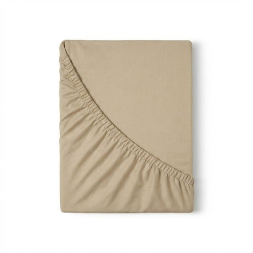 Kvalitex Satin sheet Luxury Collection 200 × 200 cm beige - Bedsheet - Main image