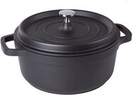 KingStyle Pot with lid with non-stick surface 4 l black - Pot