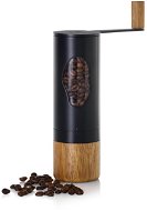 AdHoc Mlýnek na kávu ruční Mrs. Bean nerez, černý/acacia - Coffee Grinder