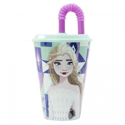 Alum Cup with straw Frozen Ice Magic - 430 ml - Drinking Cup - Main image