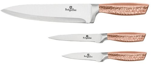 BERLINGERHAUS Stainless steel knife set 3 pcs Primal Rosegold Metallic Line - Knife Set - Main image
