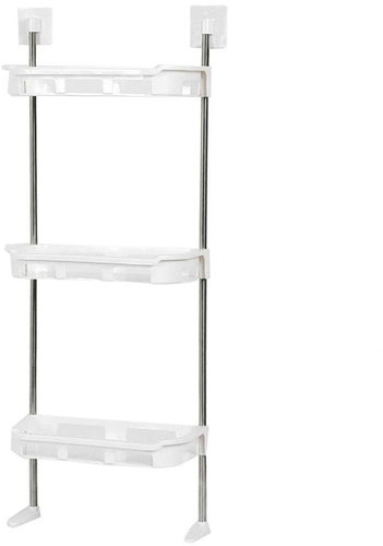 VERK Set polic do koupelny 3ks, stříbrnobílé - Shelf - Main image