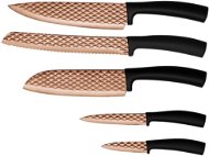 BERLINGERHAUS Sada nožů s nepřilnavým povrchem 5 ks Black Rose Collection - Sada nožů