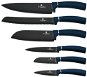 BERLINGERHAUS Sada nožů s nepřilnavým povrchem 6 ks Aquamarine Metallic Line - Sada nožů