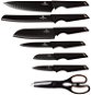 BERLINGERHAUS Sada nožů s nepřilnavým povrchem 7 ks Black Rose Collection - Sada nožů