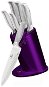 BERLINGERHAUS Sada nožů ve stojanu 6 ks Royal Purple Metallic Line Kikoza Collection - Sada nožů
