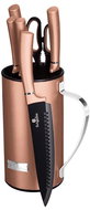 BERLINGERHAUS Set of knives in stand 7 pcs Rosegold Metallic Line - Knife Set