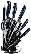 BERLINGERHAUS Set of knives in stand 8 pcs Aquamarine Metallic Line BlackSmith - Knife Set