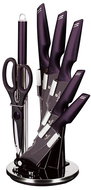 BERLINGERHAUS Set of knives in stand 8 pcs Purple Eclipse Collection - Knife Set