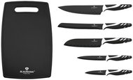 BLAUMANN Set of knives with non-stick surface + cutting board 6 pcs NonStick Chef - Knife Set