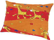 TEXTILOMANIE Crepe cover for baby pillow Giraffe orange 45 × 65 cm - Pillowcase