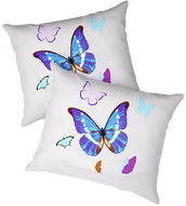 TEXTILOMANIE Set of 2 pillowcases Blue butterfly 40 × 50 cm - Pillowcase