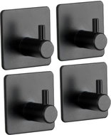 Wenko Sada 4 nástěnných nalepovacích háčků Ureo, černá - Hooks