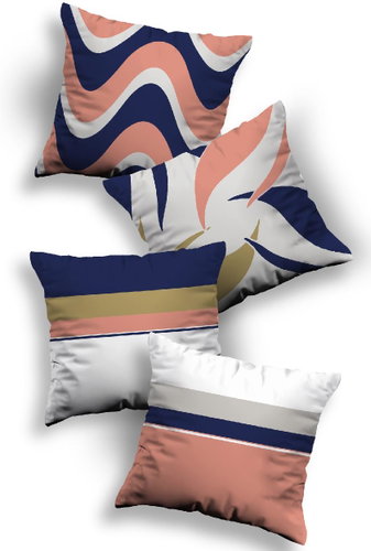 TEXTILOMANIE Set of 4 pillowcases Dalton 43 × 43 cm - Pillowcase - Main image