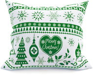 TEXTILOMANIE Pillowcase Christmas green 45 × 45 cm - Pillowcase