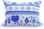TEXTILOMANIE Pillowcase Christmas blue 50 × 70 cm - Pillowcase