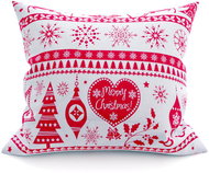 TEXTILOMANIE Pillowcase Christmas red 45 × 45 cm - Pillowcase
