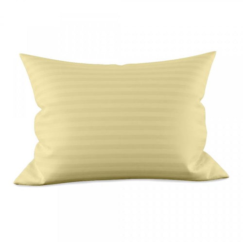 TEXTILOMANIE Pillowcase 70 × 90 cm ATG yellow stripe 2 mm combed cotton - Pillowcase - Main image