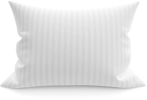 TEXTILOMANIE Pillowcase 70 × 90 cm ATG white stripe 1 mm - Pillowcase - Main image
