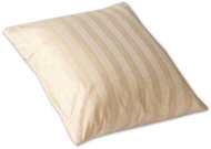 TEXTILOMANIA Pillowcase Atlas Grail champagne combed cotton stripe 3 cm - Pillowcase