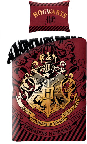 TEXTILOMANIA Children's bed linen Harry Potter Hogwarts burgundy - Bed Linen - Main image