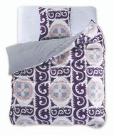 TEXTILOMANIA Cotton bed linen Diamond Walther purple - Bed Linen
