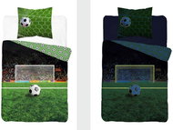 TEXTILOMANIA Luminous bed linen Football green - Bed Linen
