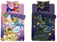 TEXTILOMANIA Luminous bed linen Tlapková patrola purple - Bed Linen