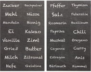 Gastro Papírové etikety na koření, 32 kusů, různé druhy - Preserving Accessories