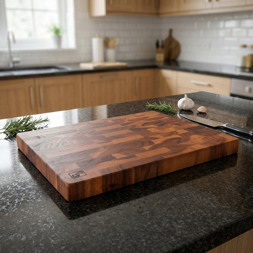 G21 Meat cleaver, acacia 520 × 390 × 40 mm - Cutting Board - Main image