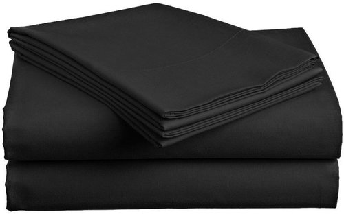 Textilomanie cotton sheet black 140 × 240 cm - Bedsheet - Main image