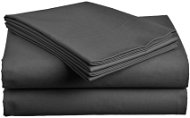 Plachta na posteľ Webhiddenbrand bavlnená plachta na posteľ Standard tmavosivá 140 × 240 cm - Prostěradlo