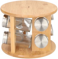 HOMLA Bambou Rotating spice rack - 8 jars 15 × 19 cm - Spice Container Set