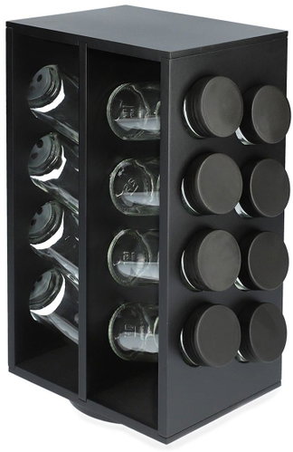 HOMLA Otto Rotating spice jar - 16 glasses 17 × 29 cm - Spice Container Set - Main image
