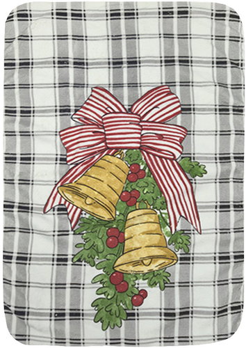 4sleep Microfiber cloth 40 × 60 cm Christmas bell plaid - Kitchen Towel - Main image