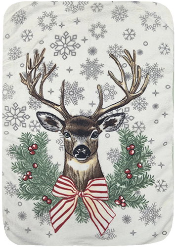 4sleep Microfiber towel 40 × 60 cm Christmas deer - Kitchen Towel - Main image