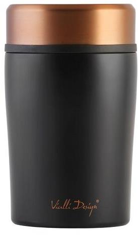 Vialli Design Food Thermos, black + rose gold, FUORI 8067, 500 ml - Thermos - Main image