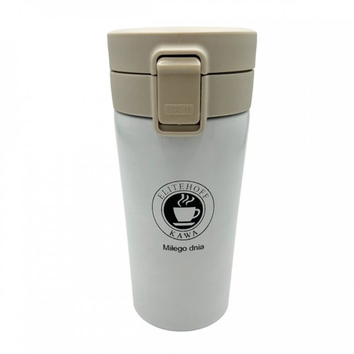 ELITEHOFF Thermo coffee mug 0,35 l with filter white - Thermal Mug - Main image