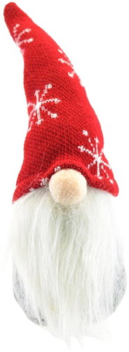 DOMMIO Skřítek s červenou pletenou čepičkou 21 cm - Christmas Decoration - Main image