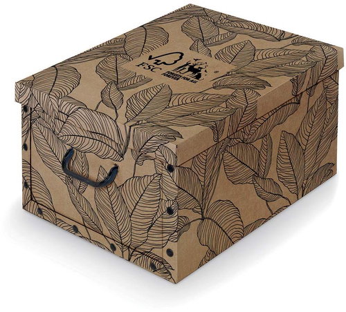 Domopak with lid and handles, FOREST brown - Storage Box - Main image