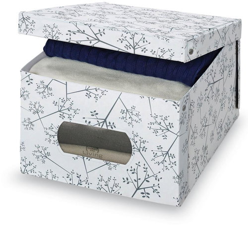Domopak with lid Bon Ton grey, L - Storage Box - Main image