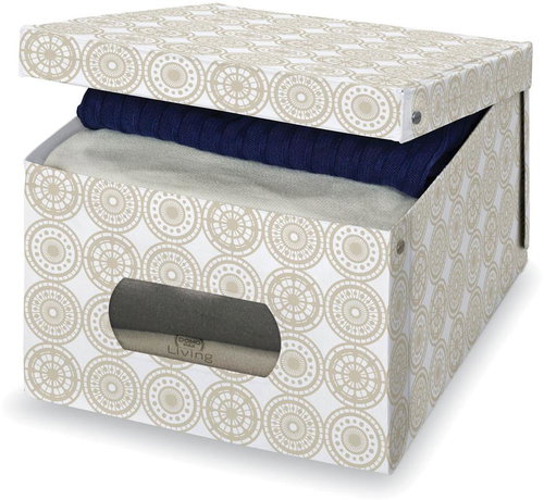 Domopak with lid ELLA beige, L - Storage Box - Main image