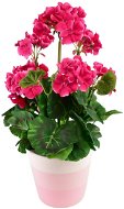 DOMMIO Muškát v keramickém květináči 40 × 25 cm růžový  - Umělá květina