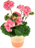 DOMMIO Muškát v keramickém květináči 40 × 25 cm světle růžový - Umělá květina