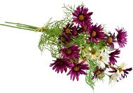 DOMMIO Luční kvítí kopretiny 70 cm fialové - Umělá květina